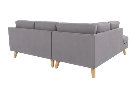 Violet - Ecksofa mit Holzfüßen im skandinavischen Stil