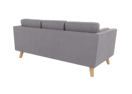 Violet - Sofa 3-Sitzer mit Holzfüßen im skandinavischen Stil