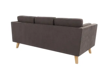 Violet - Sofa 3-Sitzer mit Holzfüßen im skandinavischen Stil