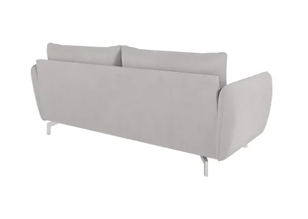 Patrick - Modernes Sofa 3-Sitzer mit Silber Metall Füßen