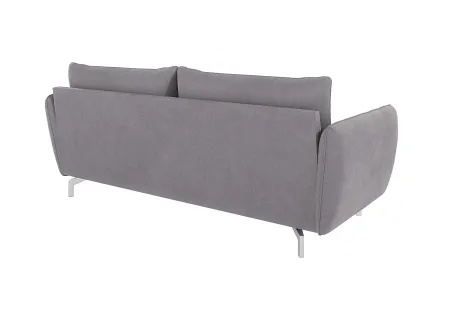 Patrick - Modernes Sofa 3-Sitzer mit Silber Metall Füßen