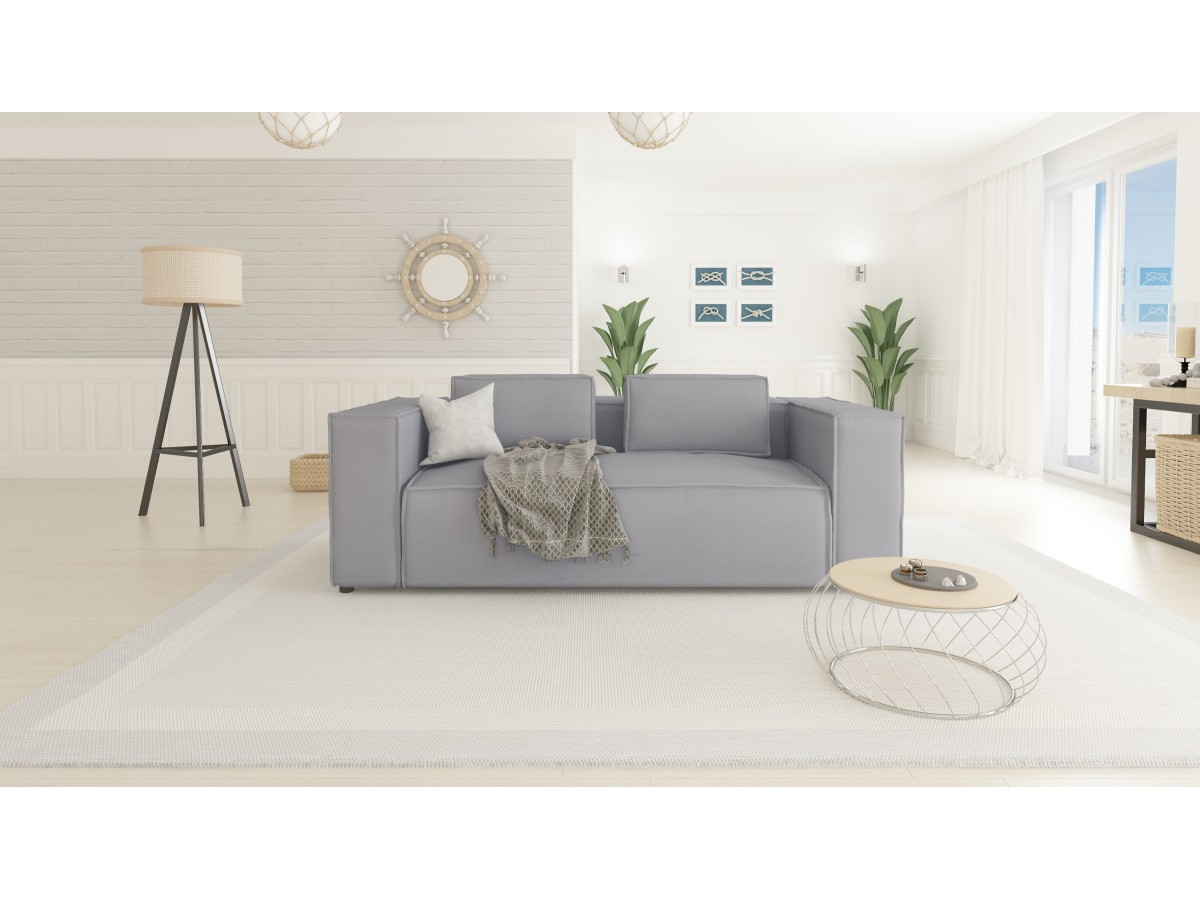 Victor - Modernes Sofa 2 sitzer mit weichem Sitz