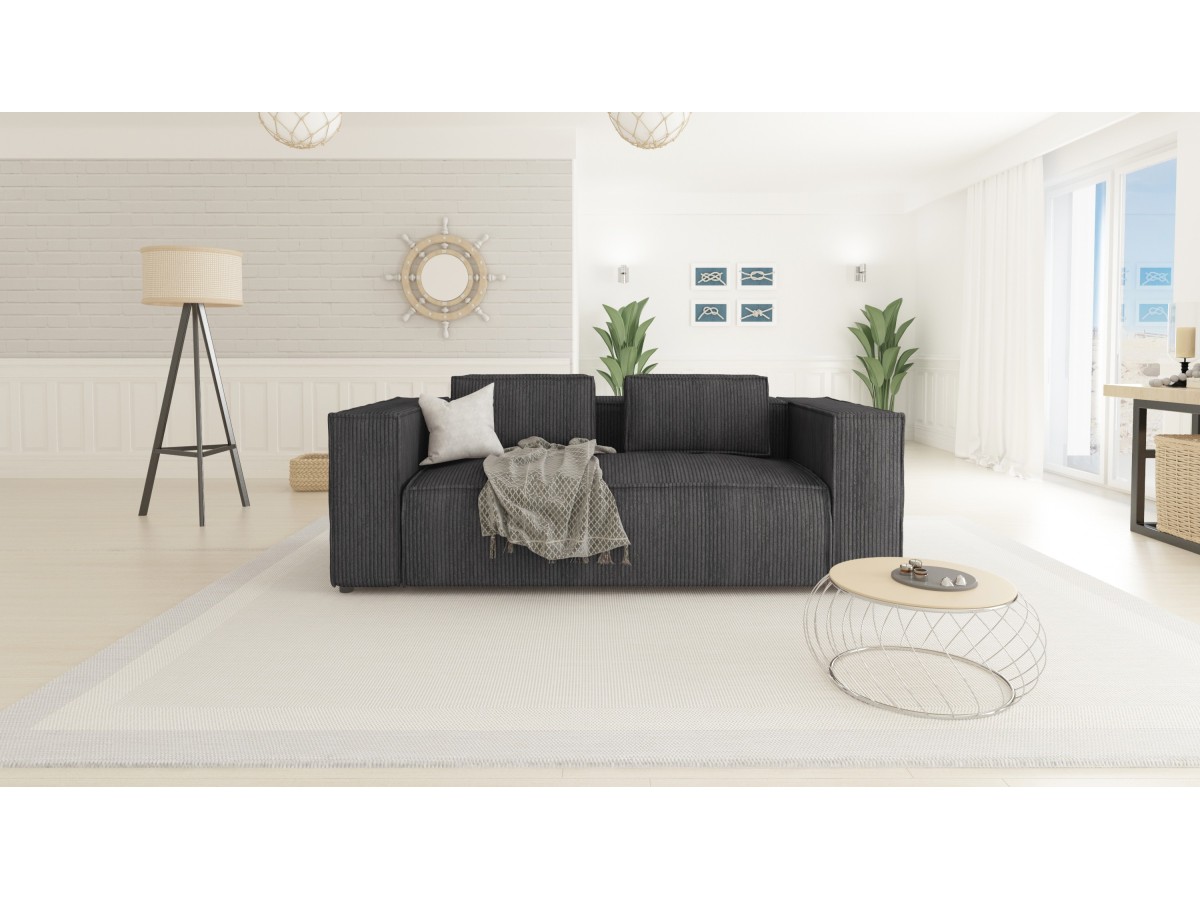 Noord - Modernes Sofa 2 sitzer mit weichem Sitz