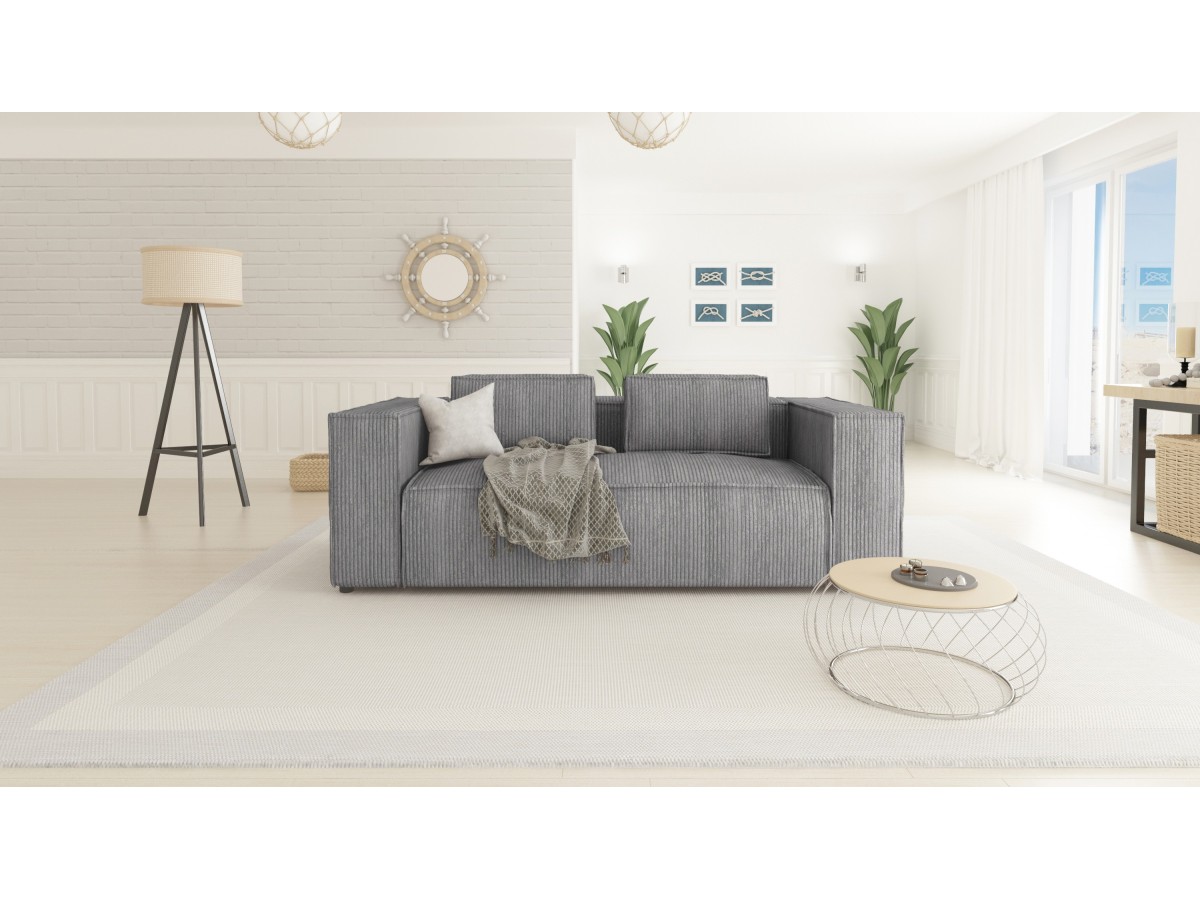 Noord - Modernes Sofa 2 sitzer mit weichem Sitz