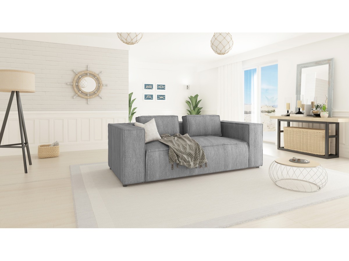 Noord - Modernes Sofa 2 sitzer mit weichem Sitz