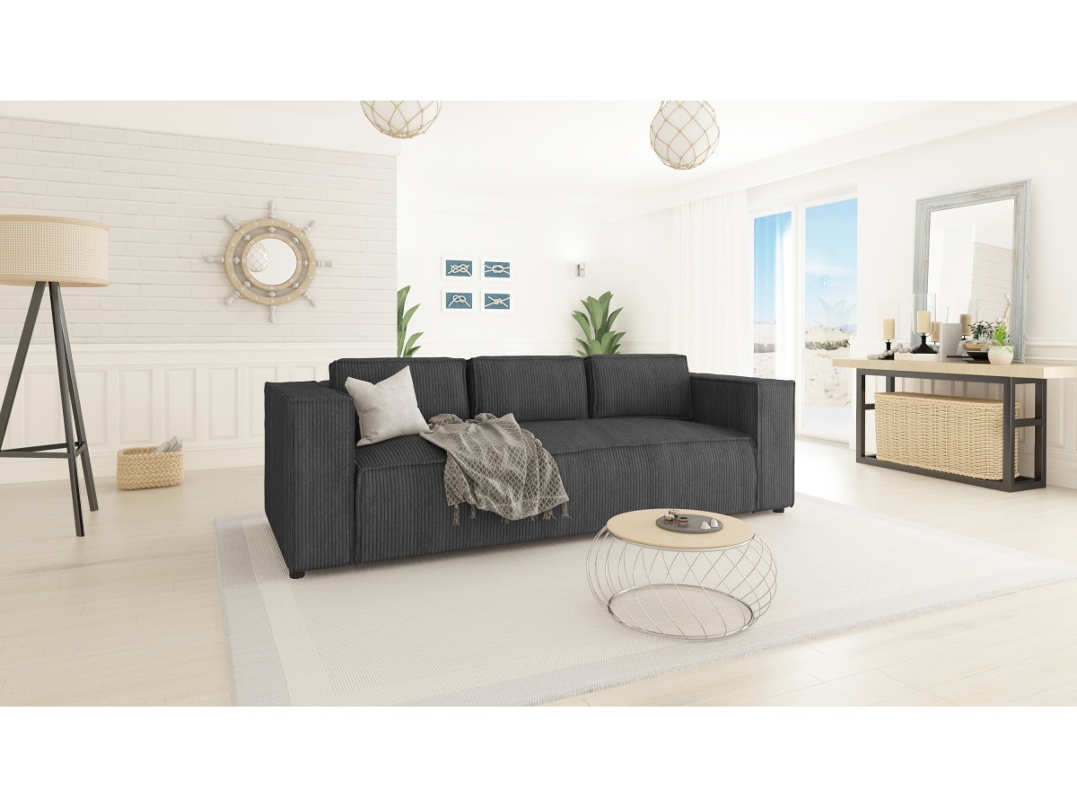 Noord - Modernes Sofa 3 sitzer mit weichem Sitz