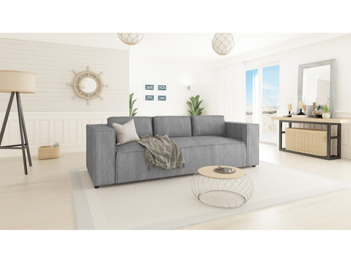 Noord - Modernes Sofa 3 sitzer mit weichem Sitz