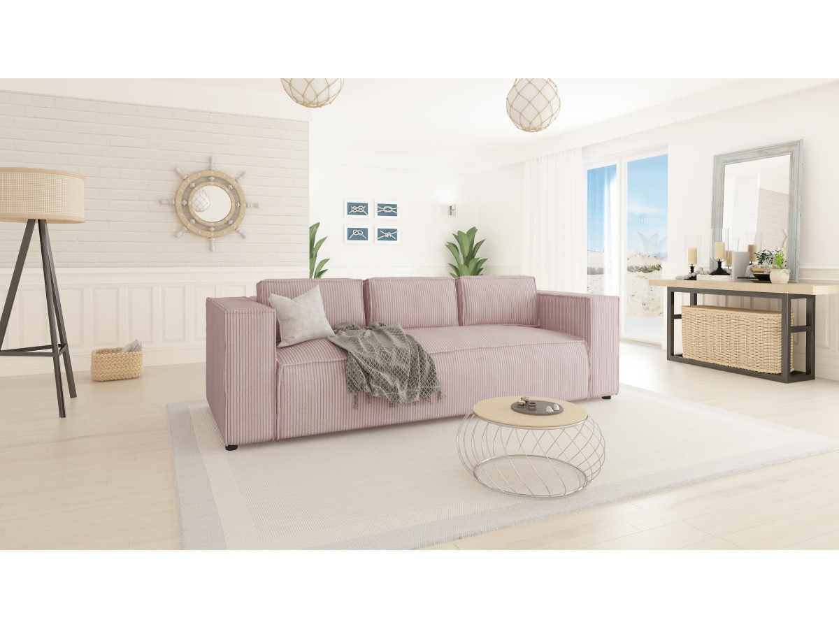 Noord - Modernes Sofa 3 sitzer mit weichem Sitz