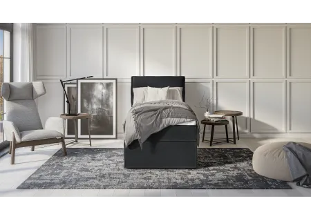 Uma - Modernes Boxspringbett mit Topper und Bettkästen