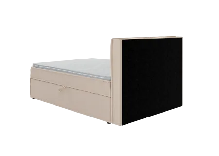 Uma - Modernes Boxspringbett mit Topper und Bettkästen