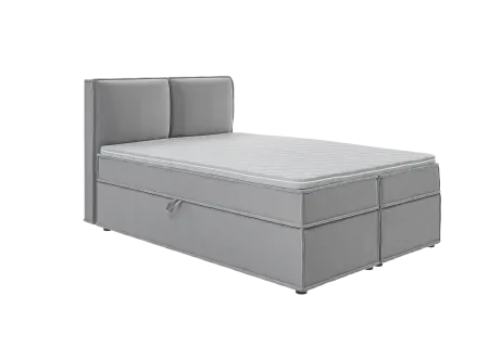 Uma - Modernes Boxspringbett mit Topper und Bettkästen