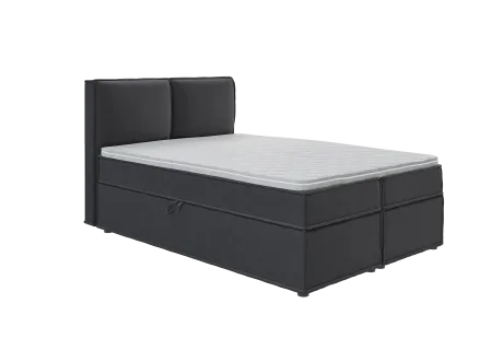 Uma - Modernes Boxspringbett mit Topper und Bettkästen