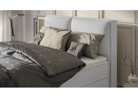 Uma - Modernes Boxspringbett mit Topper und Bettkästen