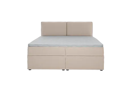 Uma - Modernes Boxspringbett mit Topper und Bettkästen