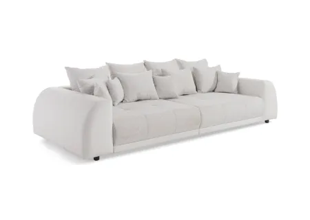 Vivienne - Big Sofa 4 Sitzer Boxspringfederung Lounge Sofa mit vielen losen Kissen