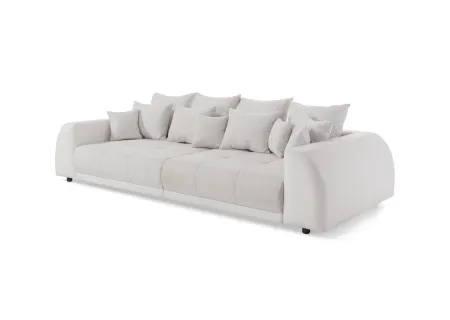 Vivienne - Big Sofa 4 Sitzer Boxspringfederung Lounge Sofa mit vielen losen Kissen