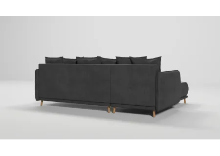 Owen - Ecksofa mit Schlaffunktion und Bettkasten in scandinavischem Design