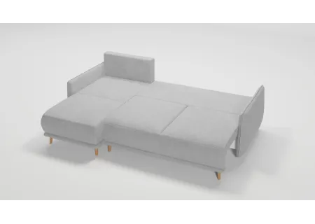 Owen - Ecksofa mit Schlaffunktion und Bettkasten in scandinavischem Design