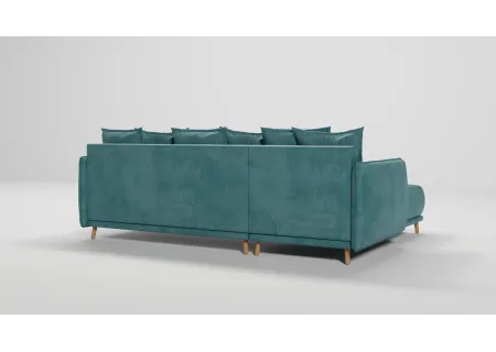 Owen - Ecksofa mit Schlaffunktion und Bettkasten in scandinavischem Design