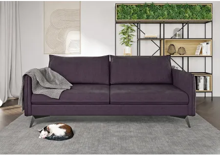 Calais - Modernes Sofa 3-Sitzer mit Schwarz Metall Füßen aus Luxusmicrofaser