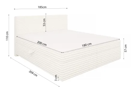 Neo - Boxspringbett mit Topper und Bettkästen