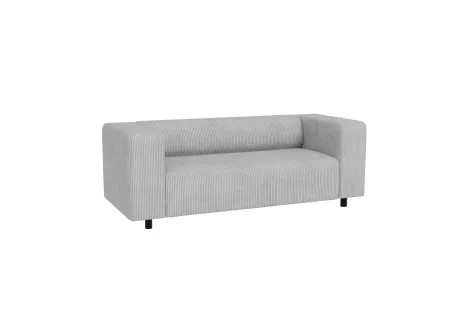 Oskar - Modernes Sofa 2 sitzer aus Cord-Stoff mit bequemem Sitz