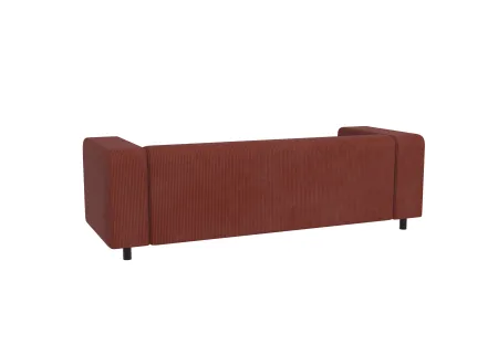 Oskar - Modernes Sofa 3 sitzer aus Cord-Stoff mit bequemem Sitz