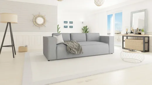 Victor - Modernes Sofa 3-Sitzer mit weichem Sitz